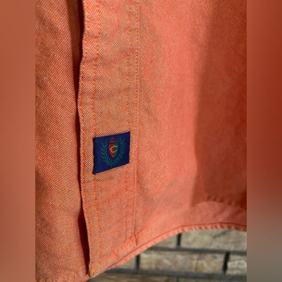 Catalina orange button down - Picture 2 of 7
